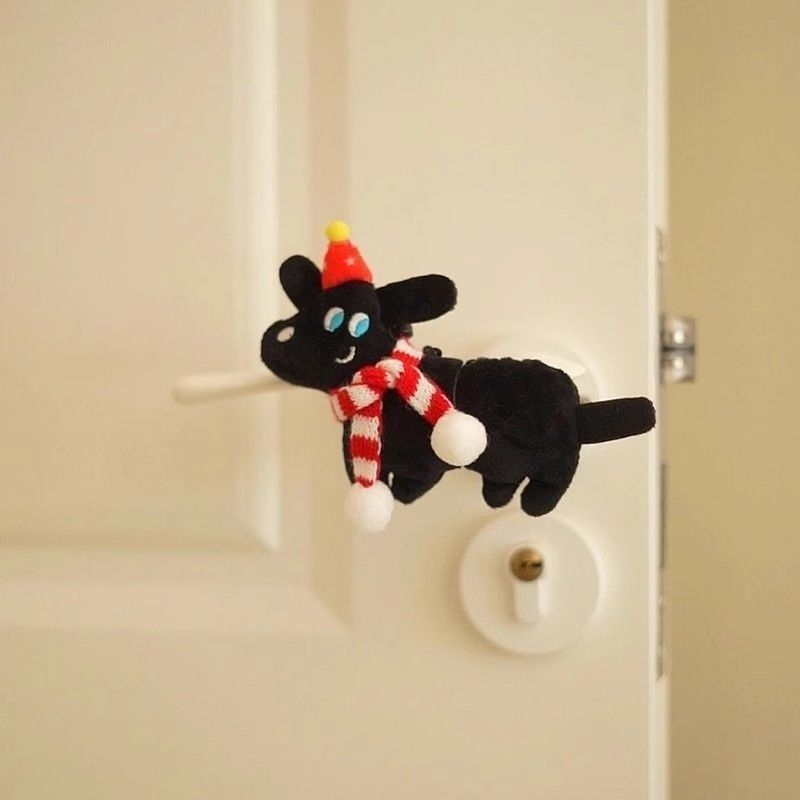 可爱门把手保护套防撞防静电防冻手卧室加厚手套卡通公仔护墙手套