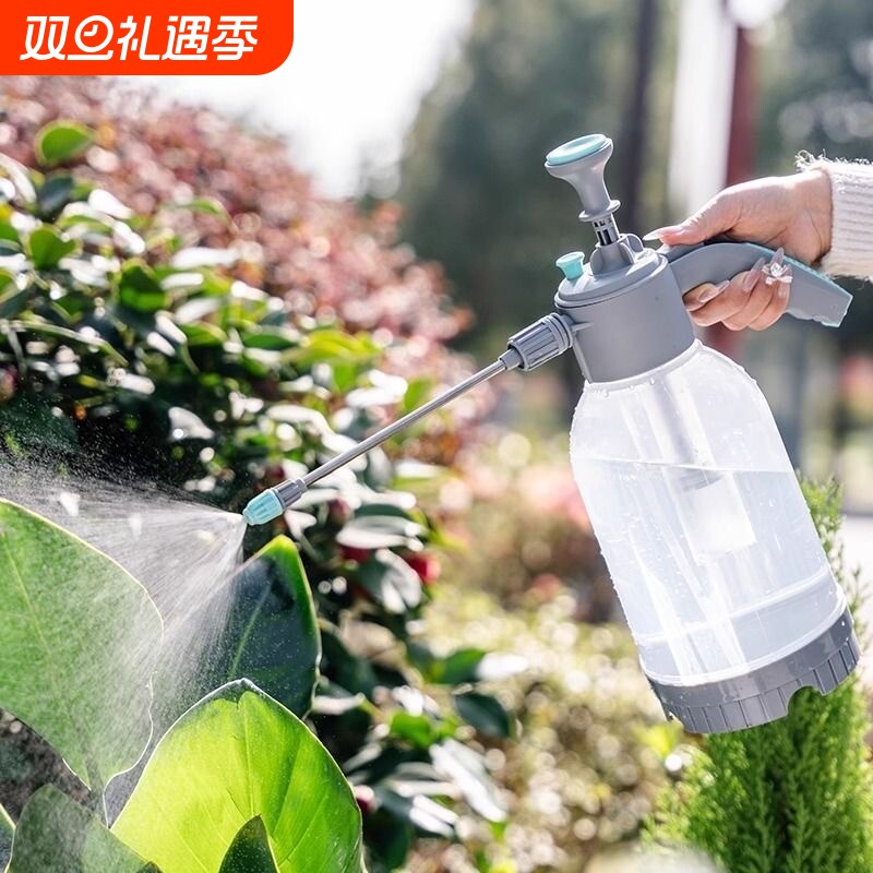 浇花喷壶手动气压式园艺浇水壶家用清洁消毒喷水壶大容量细雾洒水