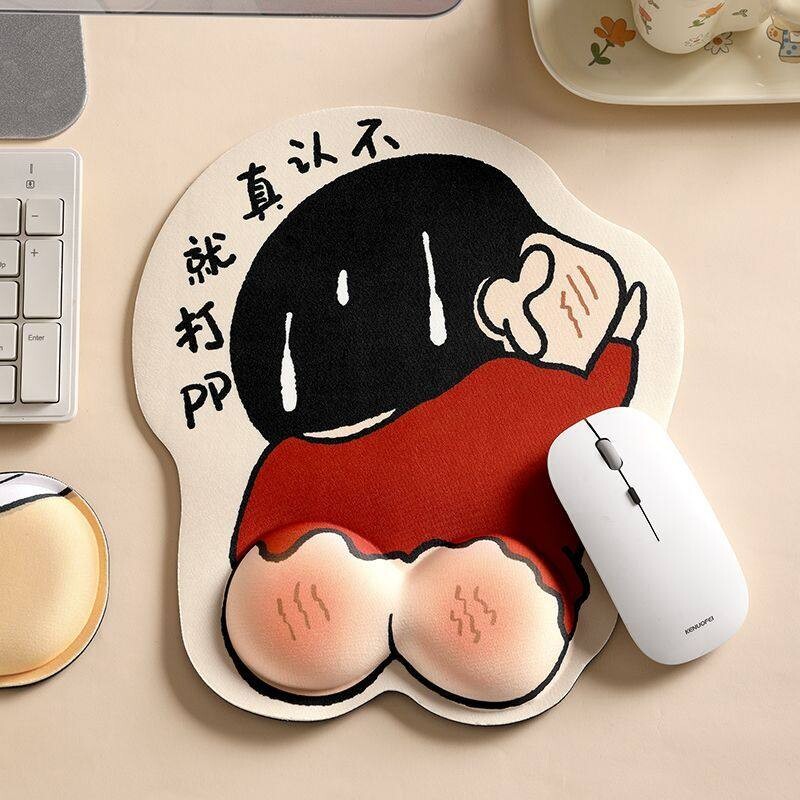 卡通可爱小新护腕鼠标垫图片