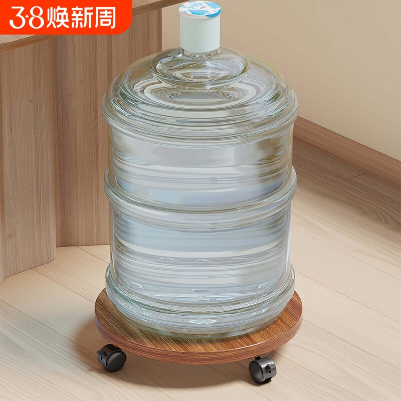 桶装水置物架移动底座水桶架多功能储物架茶水间饮料饮水桶支架