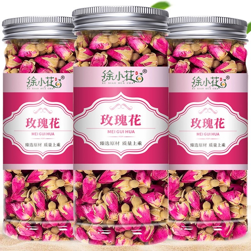 玫瑰花茶平阴干花泡茶干玫瑰花瓣食用重瓣玖瑰散装茶包官方旗舰店