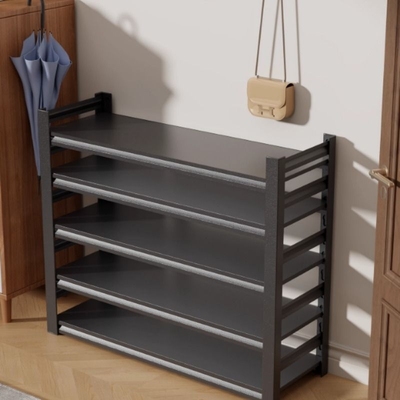 家用钢制鞋架门口落地多层置物架简易租房收纳架子玄关入户门鞋柜