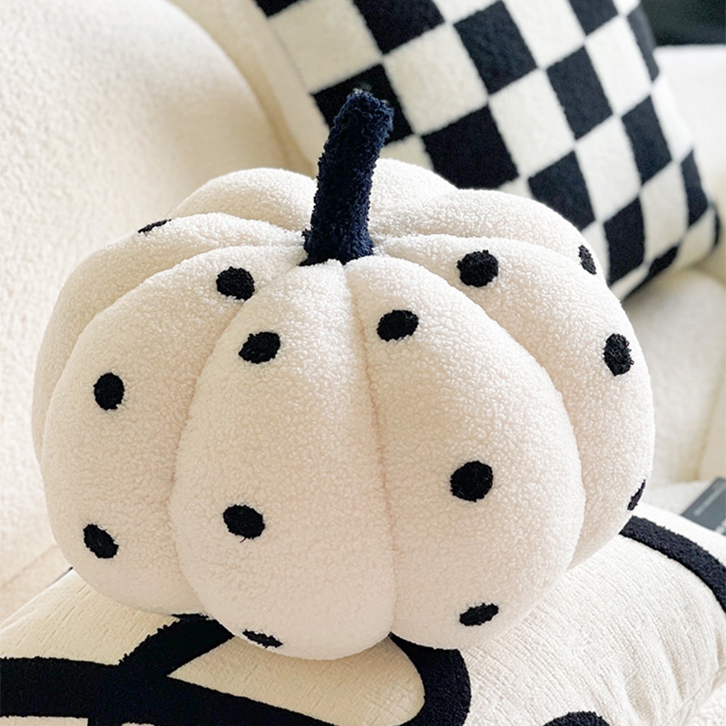 法式黑白南瓜方格ins风高级抱枕沙发靠枕样飘窗靠垫抱枕套含芯