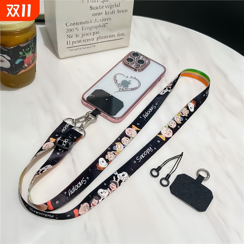 手机挂绳斜挎可背挂脖链绳超好看女高端防盗可调节手机链垫片手机壳挂绳挂链新款防丢带子斜背高级背带手机绳