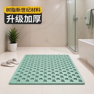2025大孔浴室垫防滑垫家用淋浴房洗澡防摔吸盘地垫卫浴按摩脚垫子