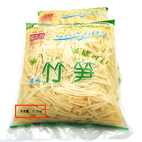脆嫩新鲜竹笋丝800g袋装
