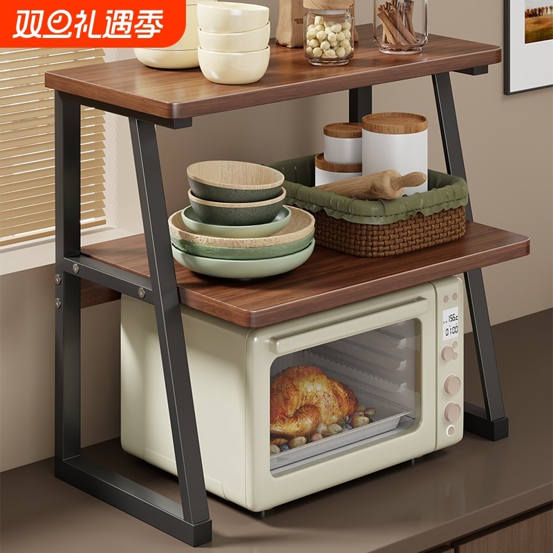厨房微波炉置物架烤箱架子家用