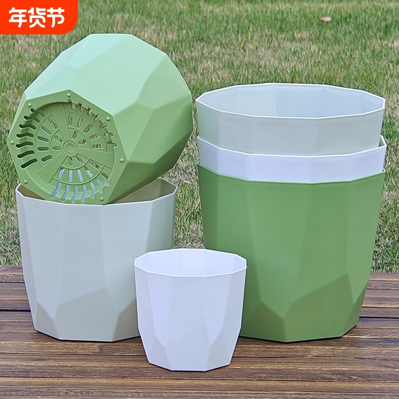 北欧轻奢花盆加厚仿陶瓷家用控根多肉绿植盆栽桌面新款防晒树脂盆,鲜花速递/花卉仿真/绿植园艺,花盆,淘宝优惠券,粉丝福利购,淘宝优惠卷