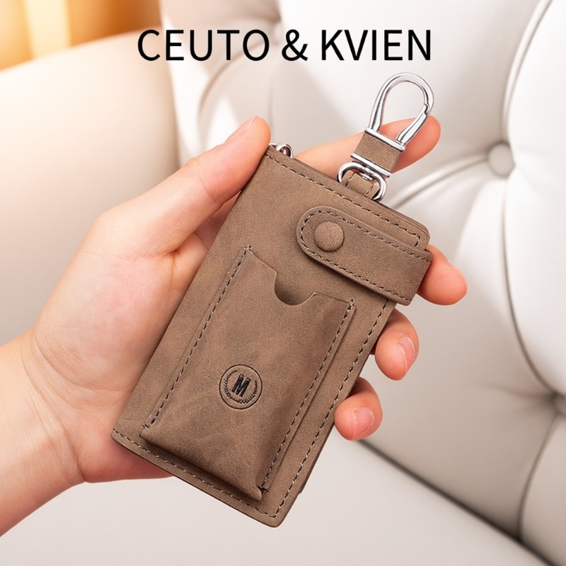 CEUTOKVIEN汽车钥匙包收纳卡包二合一男士多功能腰挂袋钥匙扣小巧,箱包皮具/热销女包/男包,钥匙包,淘宝优惠券,粉丝福利购,淘宝优惠卷