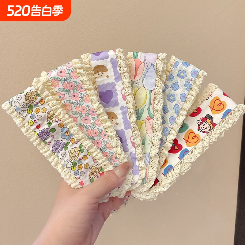 女儿童甜美碎发魔术贴女童宝宝不伤发刘海发箍后脑勺整理神器发饰