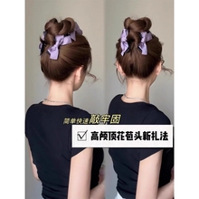 秒变高颅顶公主风蝴蝶结抓夹女后脑勺盘发夹鲨鱼夹不伤发发夹发饰