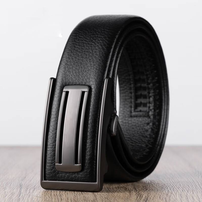爱马男仕皮带男款真皮牛皮内扣自动扣卡槽腰带年轻人时尚休闲商务