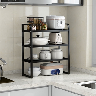 厨房锅架多层置物架台面桌面置物架橱柜内隔板盘子锅架收纳置物架