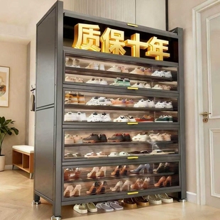鞋 架玄关入户大容量收纳柜一体靠墙多层储物柜子 柜家用门口防尘鞋