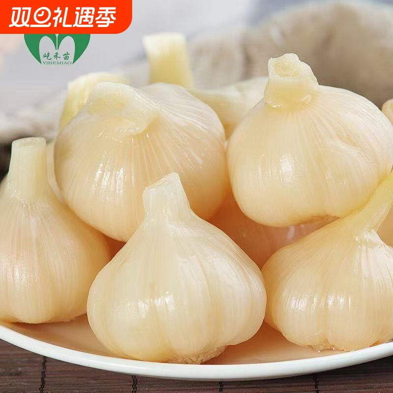 腌制大蒜糖蒜3斤泡大蒜头糖醋甜蒜蒜瓣泡菜酱菜咸菜袋装禾苗酸甜