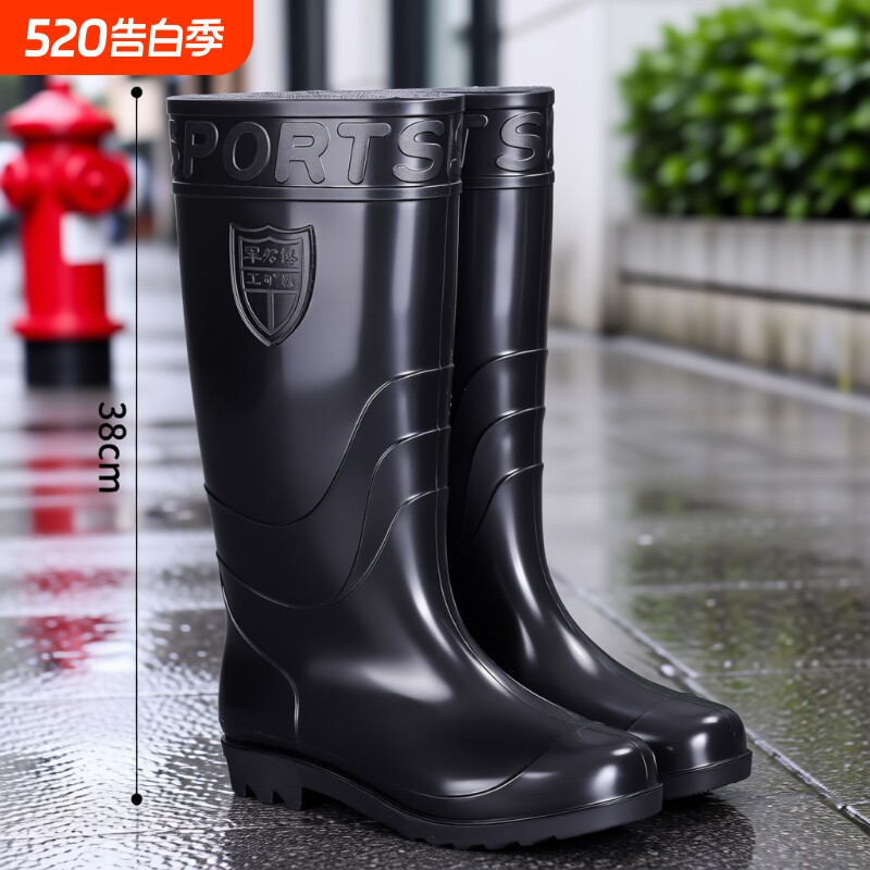 男士防滑水鞋胶鞋套鞋雨鞋女款大码短筒雨靴高筒中筒冬季耐磨新款