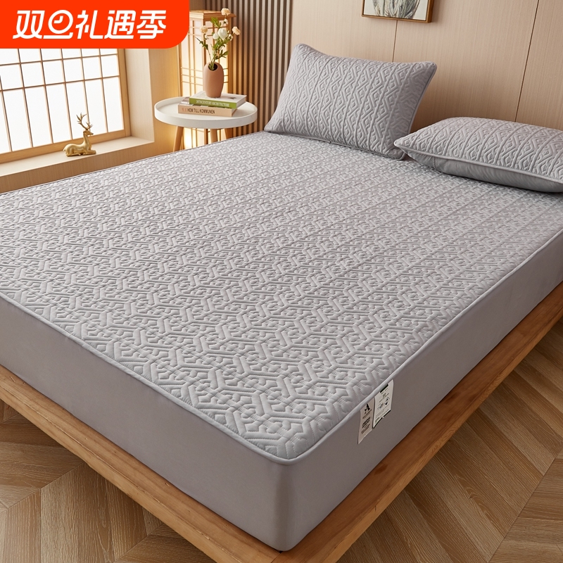 a类抗菌夹棉床笠床垫套三件套席梦思床套罩加厚防滑床罩全包围单