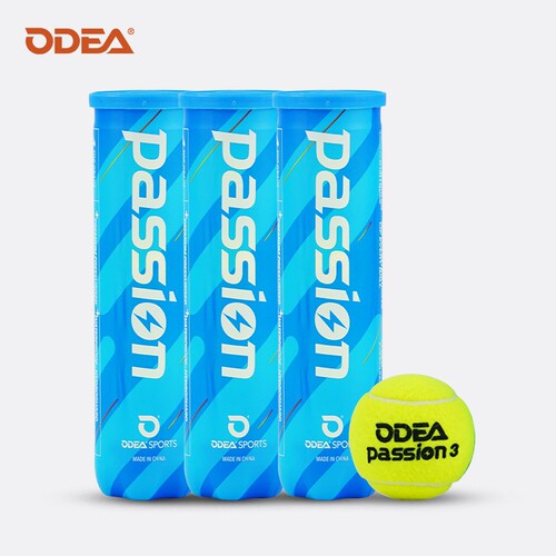 Odear欧帝尔运动训练实用比赛球儿童网球四粒装passion体育用品