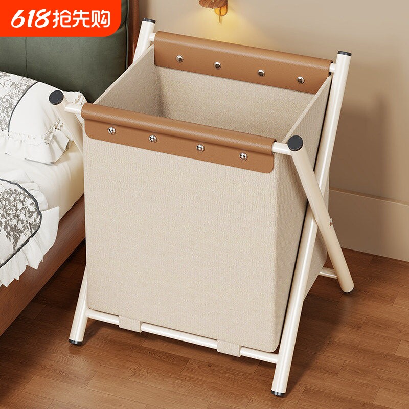 脏衣篓简约可折叠布艺防水衣服收纳筐可分区内衣篮玩具杂物整理架