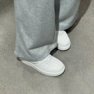 厚底小白鞋男女舒适百搭板鞋学生潮流通勤皮面情侣鞋子青春校园