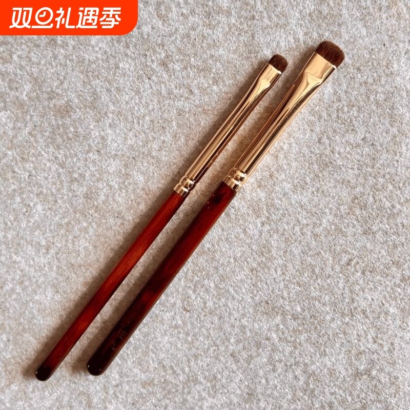 2025新款刀锋眼线刷扁平头斜角眉刷眼部卧蚕眉粉遮瑕化妆刷