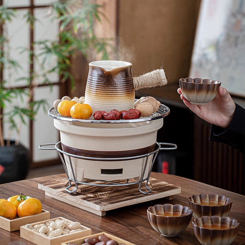 粗陶围炉煮茶俩伴陶耐高温轻奢