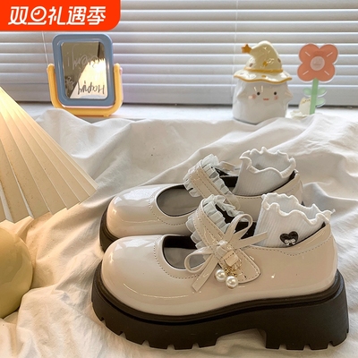 米白厚底中跟单鞋|101人收藏