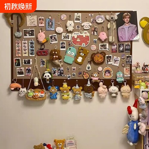 照片墙毛毡板软木墙板自粘背景板