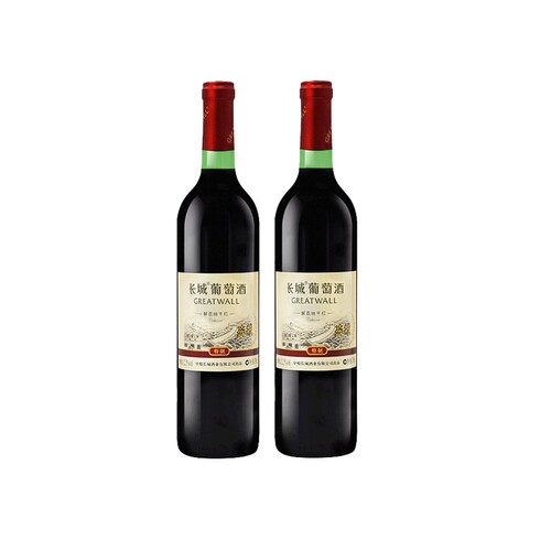 中粮长城特制解百纳干红葡萄酒红酒光瓶葡萄酒750ml*1瓶装精选