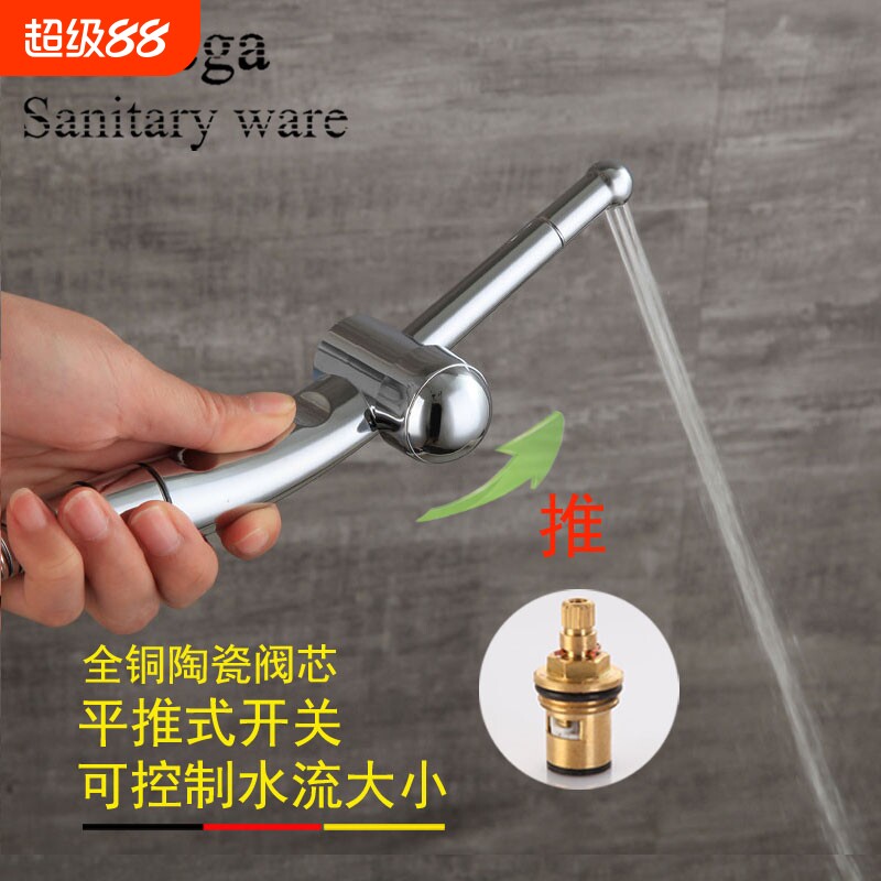 净身妇洗器喷头套装马桶清洗器妇女私处洗屁股冲洗器龙头高压喷枪