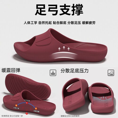 女夏足弓支撑防滑静音居家凉拖