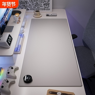 加热鼠标垫暖桌垫办公室桌面左边开关电热书桌垫发热暖手垫取暖
