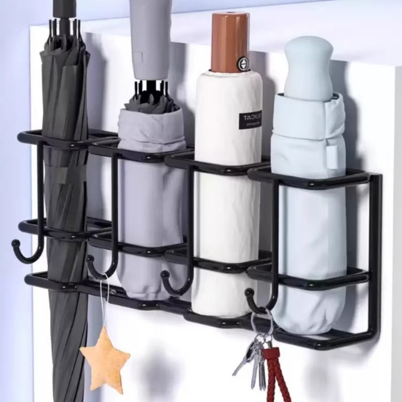雨伞收纳架伞架入户门收纳挂钩放伞置物架神器家用门口壁挂式玄关 - 封面