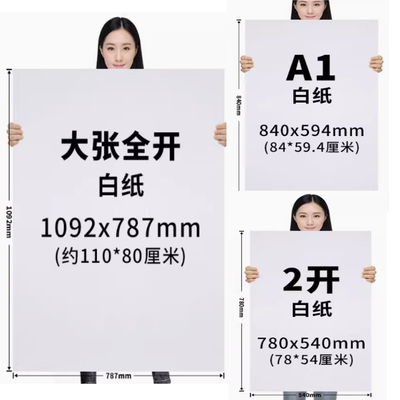 大号白纸学生画画纸|万人加购