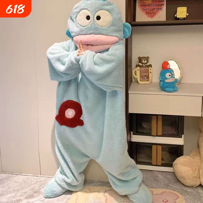 趣味多巴胺超萌卡通丑鱼休闲服可爱居家推荐加厚保暖可外穿睡衣