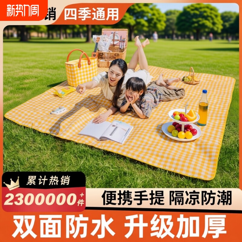 野餐垫户外地垫防潮垫布加厚露营野外防水防雨布便携帐篷草坪垫子