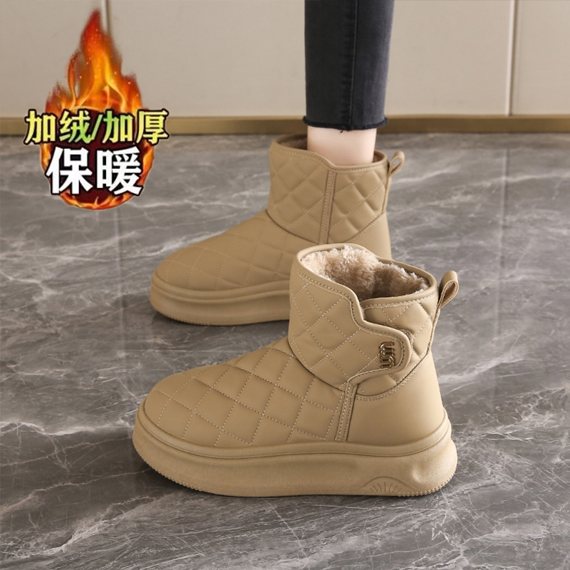 哈尔滨雪地靴女款2025新款冬季防水防滑棉靴加绒加厚保暖回力棉鞋