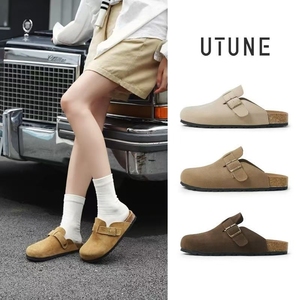 勃肯鞋女冬季厚底拖鞋外穿2025新款一脚蹬孕妇软底博肯鞋单鞋平底