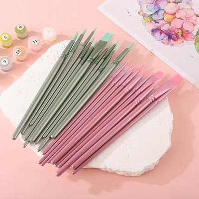 画笔油画数字油画笔专用刷子石膏娃娃画画笔刷diy丙烯颜料填色涂色笔套装水彩工具填充颜料笔上色毛笔勾线笔