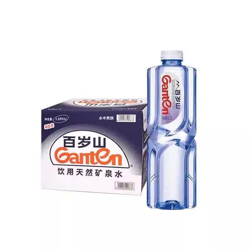 百岁山饮用天然矿泉水1.5L*12瓶家庭泡茶健康饮用水车载批发