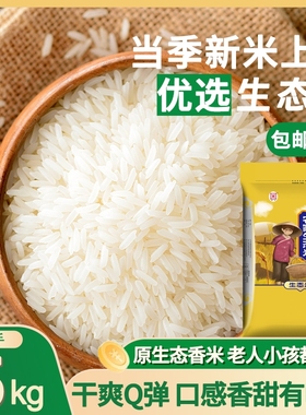 农家生态米南方大米丝苗米10斤/20斤当季新米晚稻米猫牙香米家用