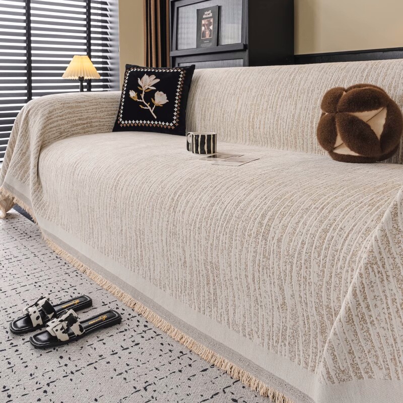 热销雪尼尔沙发巾轻奢全盖防滑沙发盖布四季通用坐垫套贵妃一片式