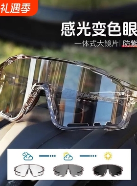 防风眼镜变色日夜两用护目镜运动