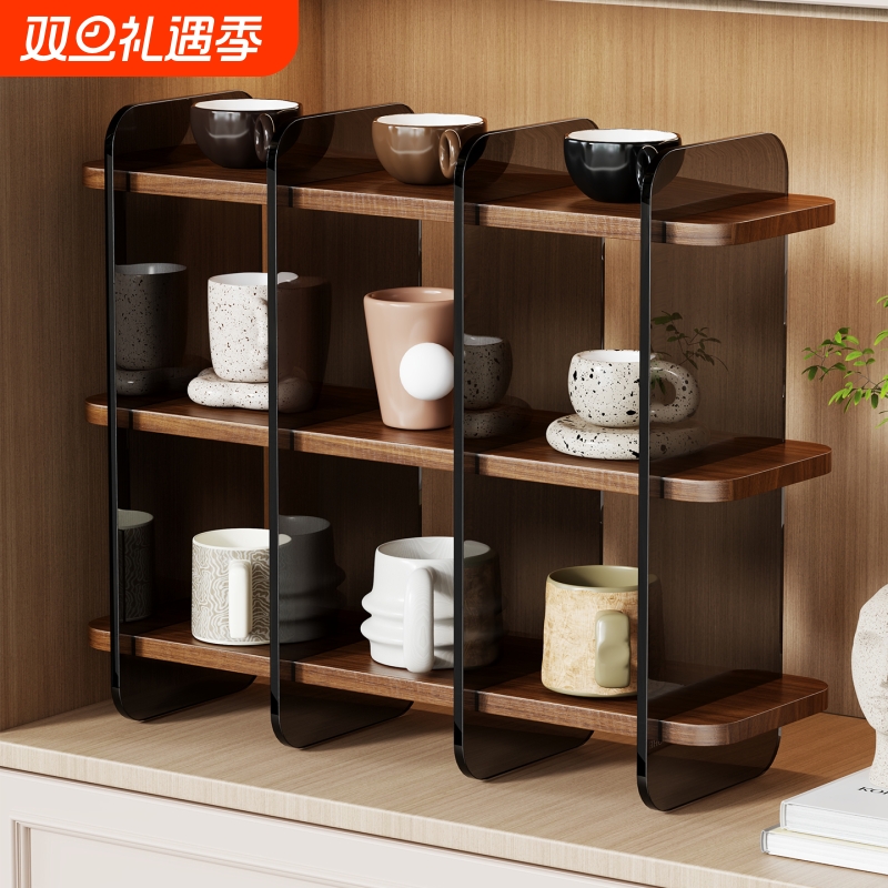 杯子收纳置物架餐桌台面杯架