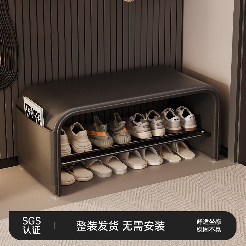 换鞋凳家用门口鞋柜坐凳一体入户进门小尺寸穿鞋凳轻奢高级感鞋架