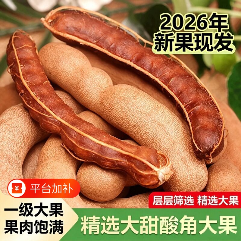 甜酸角云南特产新鲜大甜角孕妇零食水果南酸枣罗望子酸角酸甜带壳
