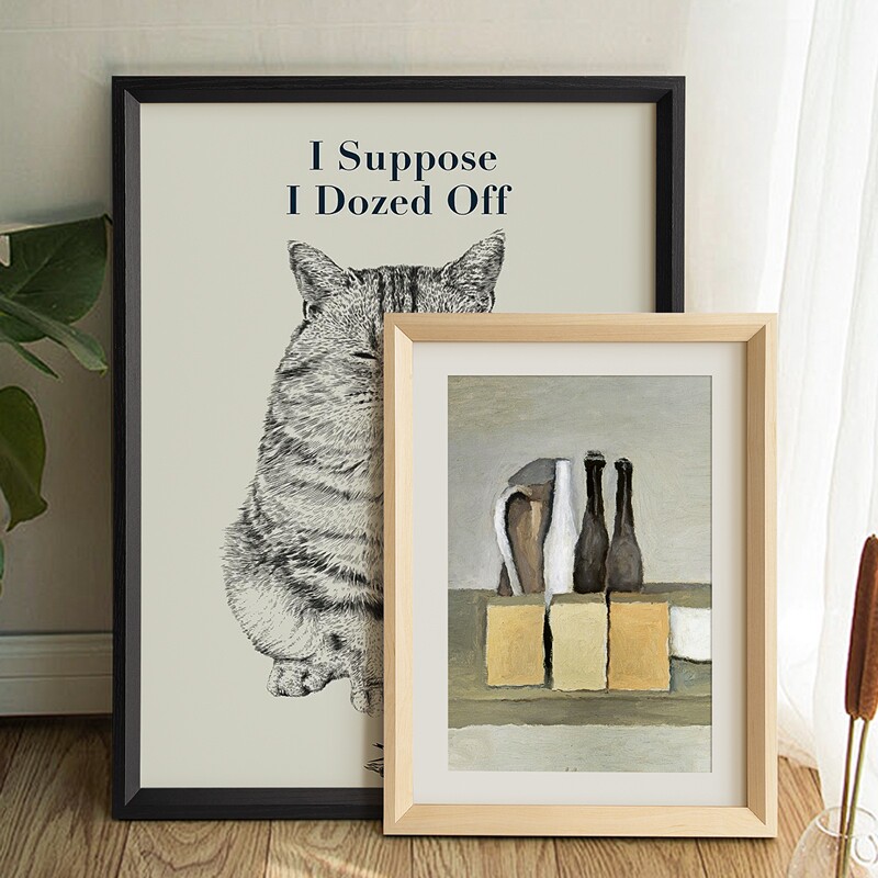 简约4k开8K相框挂墙装裱拼图照片海报框架书法框居家装饰a4A3