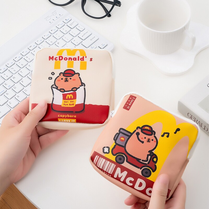 可爱卡通零钱包迷你收纳包学生便携拉链钱包少女化妆包钥匙口红包