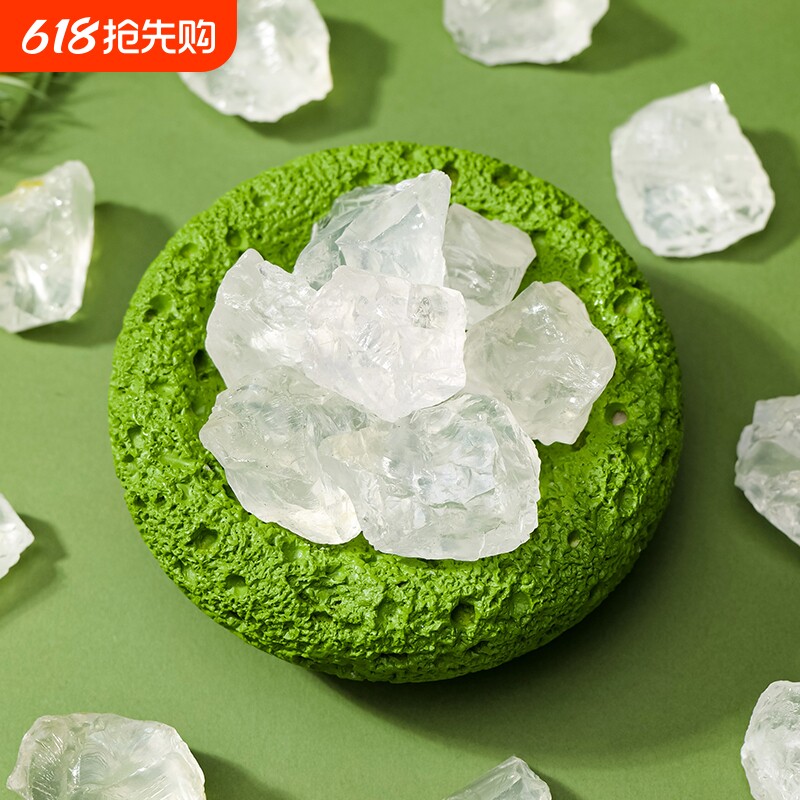 东海水晶天然白水晶扩香石香薰石大颗粒白水晶碎石消磁石摆件
