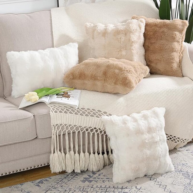 冬季ins头客厅轻奢高级感靠垫靠背垫靠枕套含芯